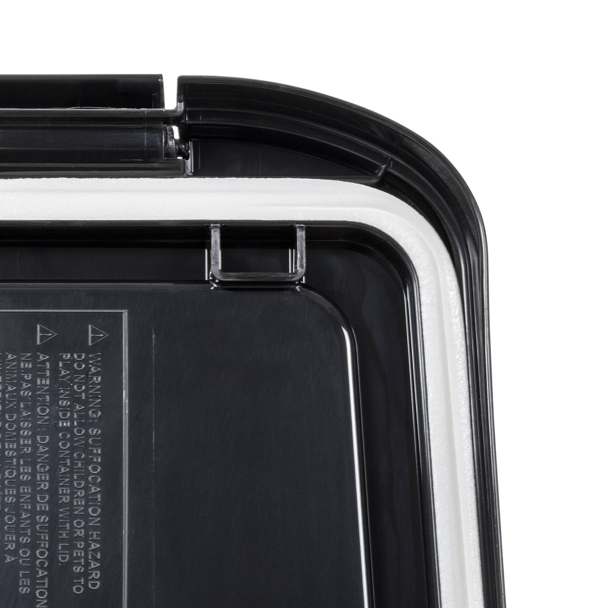 Clear & Black 12.75qt. Pet Food Container With Sealed Top